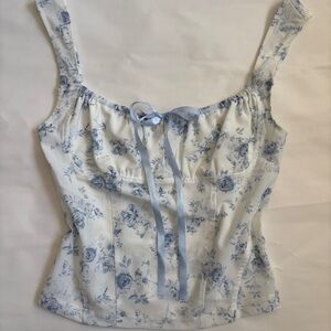Garage Blue Floral Women's Blouse